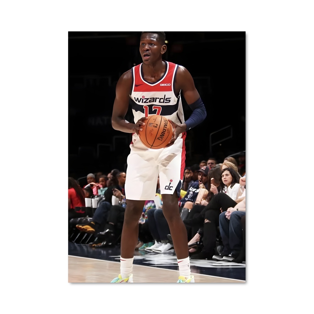 Poster Champion en Blanc – affiche Basketball